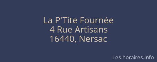 La P'Tite Fournée