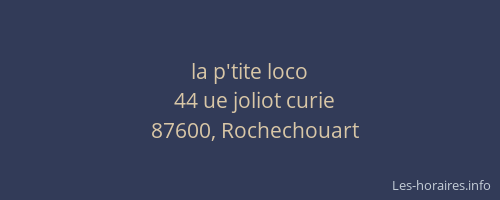 la p'tite loco