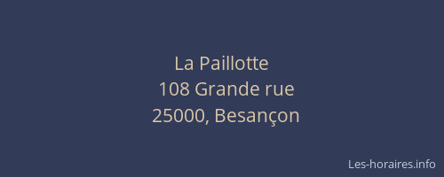 La Paillotte