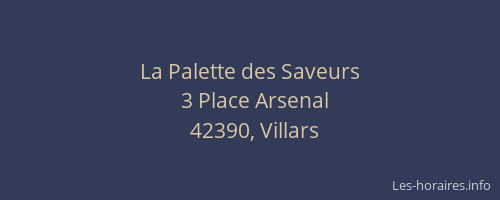 La Palette des Saveurs