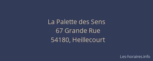 La Palette des Sens