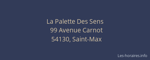 La Palette Des Sens