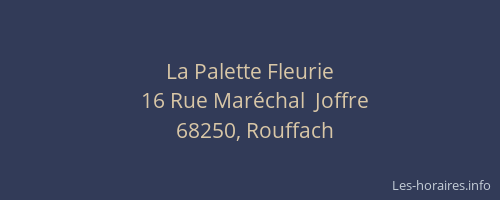 La Palette Fleurie