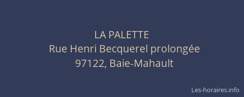 LA PALETTE