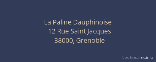 La Paline Dauphinoise