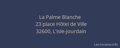 La Palme Blanche