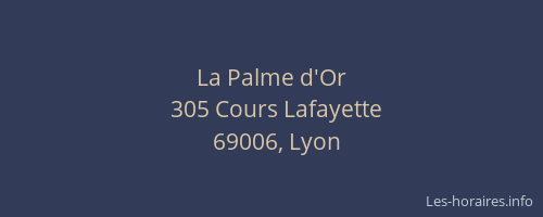 La Palme d'Or