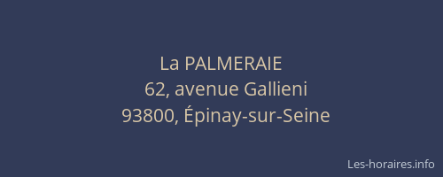 La PALMERAIE