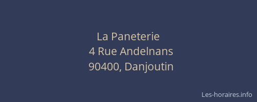 La Paneterie