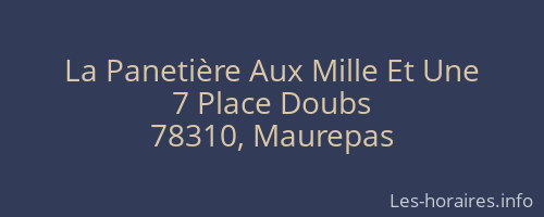 La Panetière Aux Mille Et Une