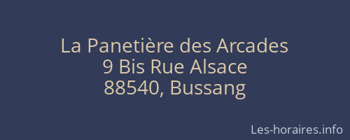 La Panetière des Arcades