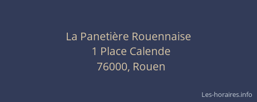 La Panetière Rouennaise