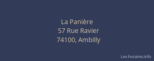 La Pani&egrave;re