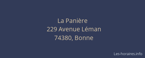 La Pani&egrave;re