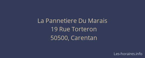 La Pannetiere Du Marais
