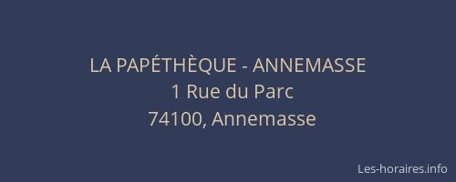 LA PAPÉTHÈQUE - ANNEMASSE