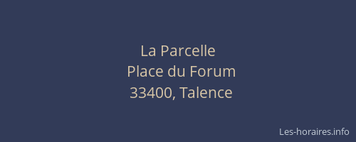 La Parcelle