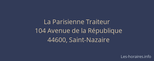 La Parisienne Traiteur