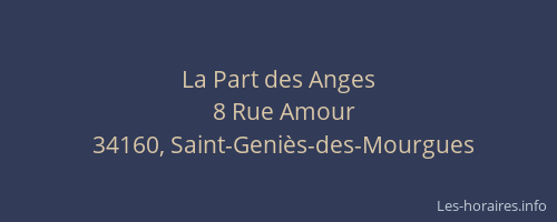 La Part des Anges