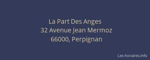 La Part Des Anges