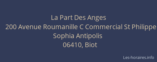 La Part Des Anges