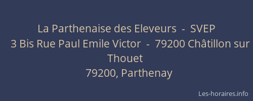 La Parthenaise des Eleveurs  -  SVEP