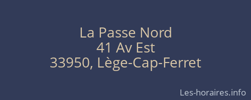 La Passe Nord
