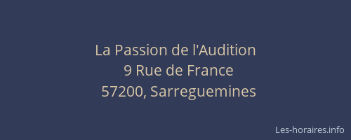 La Passion de l'Audition
