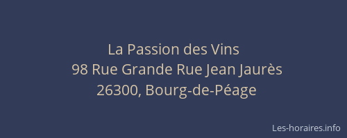 La Passion des Vins