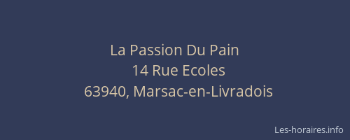 La Passion Du Pain