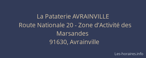 La Pataterie AVRAINVILLE