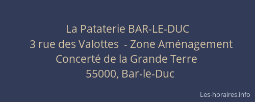 La Pataterie BAR-LE-DUC