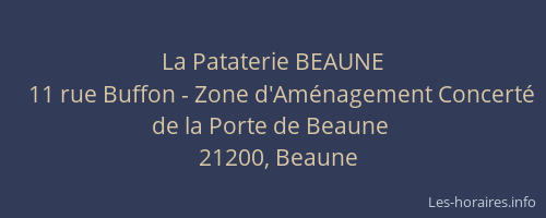 La Pataterie BEAUNE