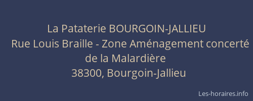 La Pataterie BOURGOIN-JALLIEU