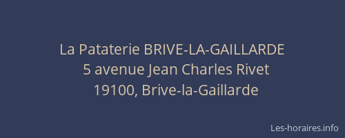 La Pataterie BRIVE-LA-GAILLARDE