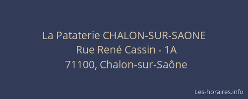 La Pataterie CHALON-SUR-SAONE