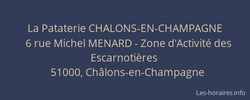 La Pataterie CHALONS-EN-CHAMPAGNE