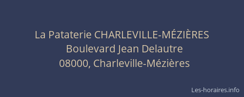 La Pataterie CHARLEVILLE-MÉZIÈRES
