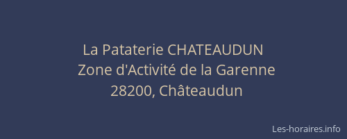 La Pataterie CHATEAUDUN