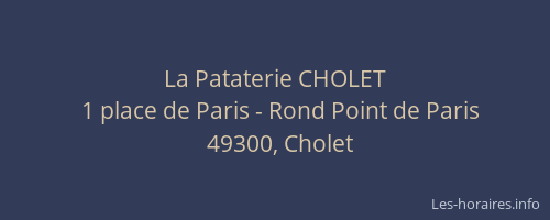 La Pataterie CHOLET