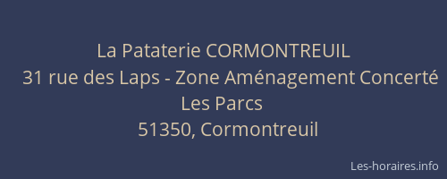 La Pataterie CORMONTREUIL