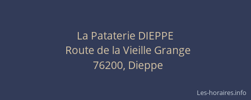 La Pataterie DIEPPE