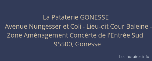 La Pataterie GONESSE