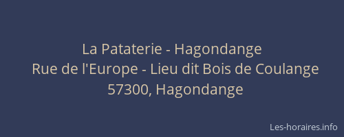 La Pataterie - Hagondange