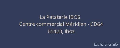 La Pataterie IBOS
