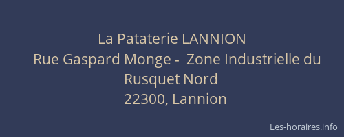 La Pataterie LANNION