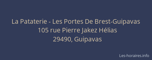 La Pataterie - Les Portes De Brest-Guipavas