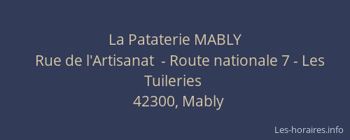 La Pataterie MABLY