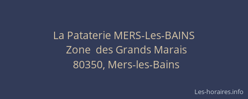 La Pataterie MERS-Les-BAINS