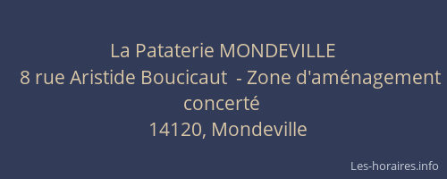 La Pataterie MONDEVILLE